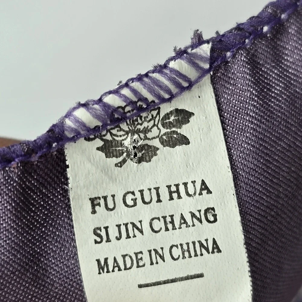 Vintage‎ Dior Silk Scarf - Neck Wrap Fuchsia and Blue Floral FU GUI HUA